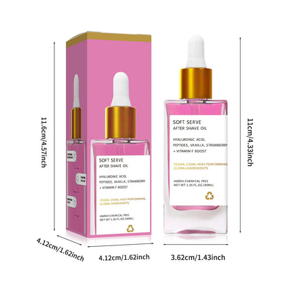 Aceite para después del afeitado, con acido hialurònico.