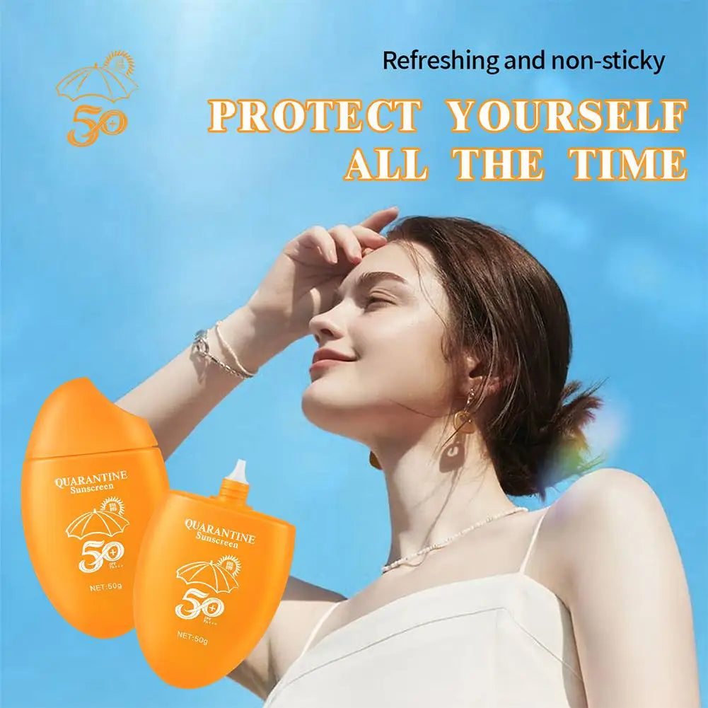 Crema solar 50 SPF protección solar ligera y eficaz.