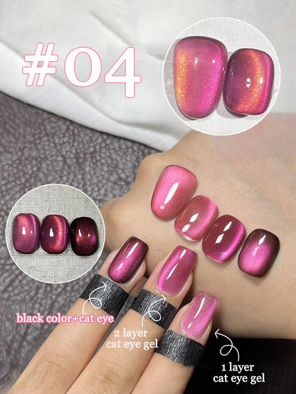 MIANEL magnetic cat eye nail polishes