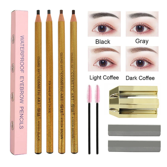 Set de Lápices para Cejas con Sacapuntas.