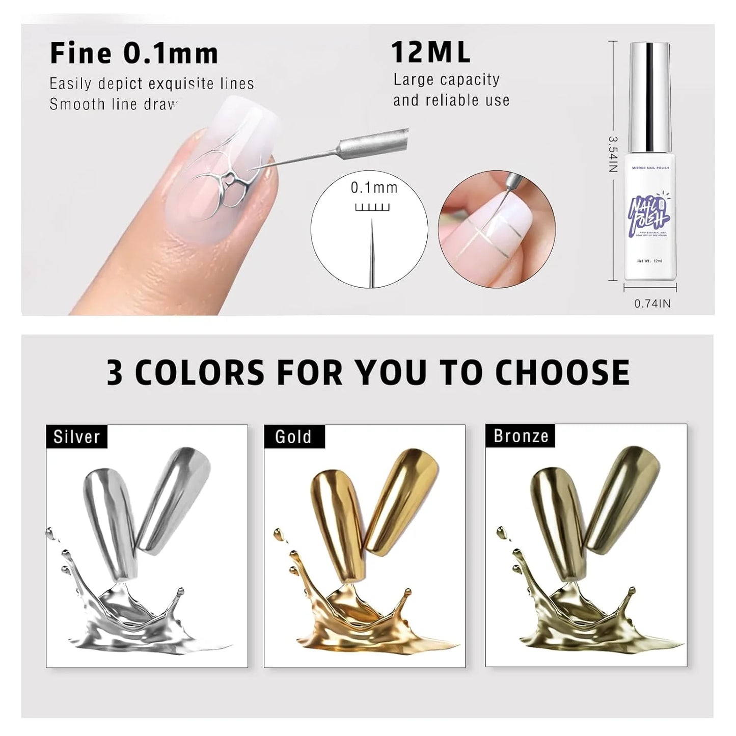 6 COWSAR Metallic Polishes and Eyeliners