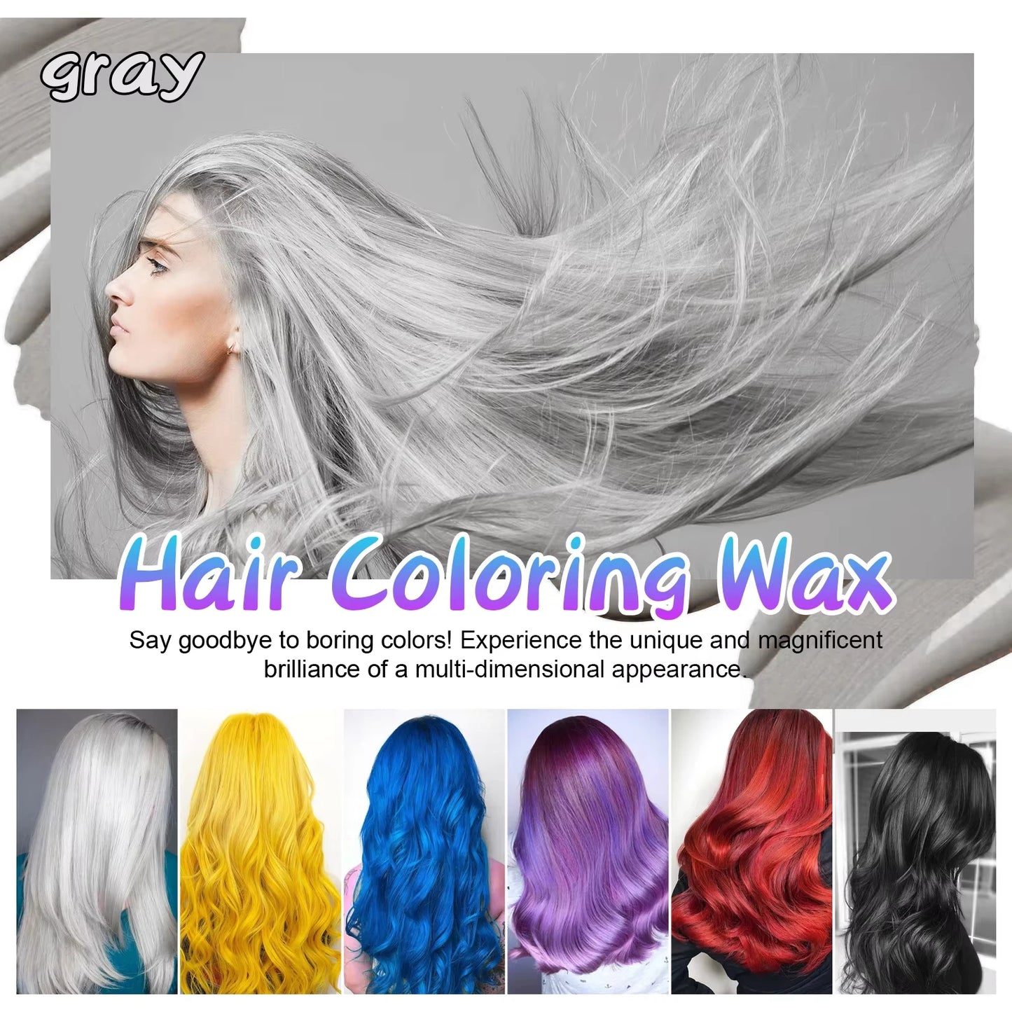 JAYSUING Colorante Temporal en Cera para el Cabello