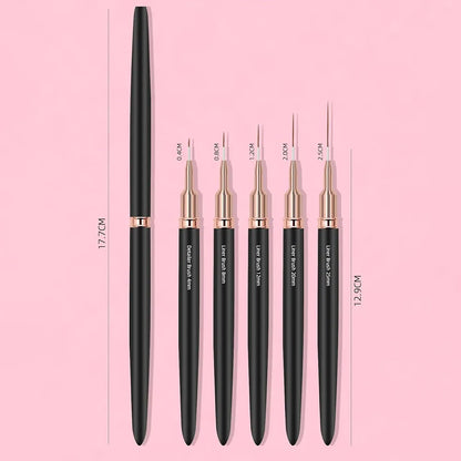 Manicure liner brushes.