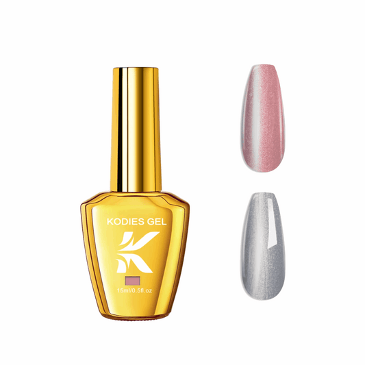 Esmaltes metálicos KODIES plata y rosa