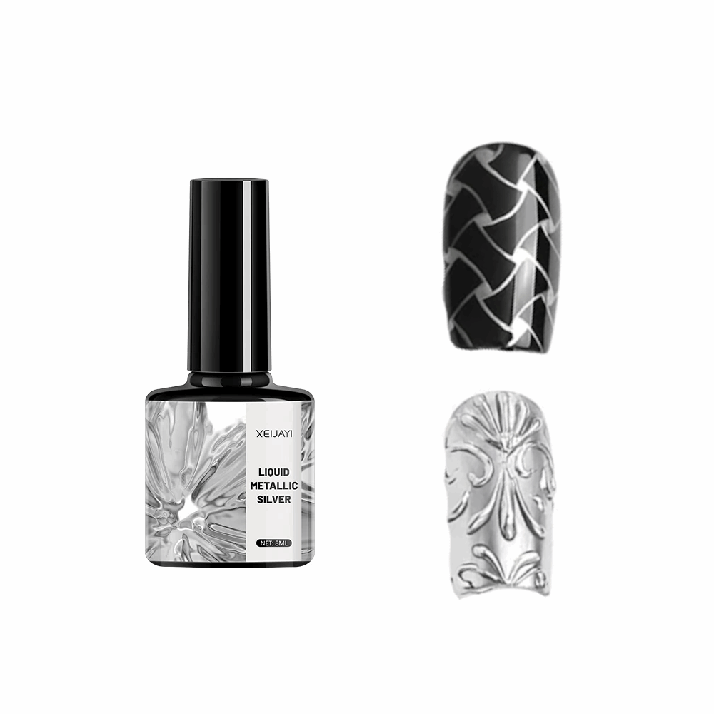Esmalte metálico plateado espejo XEIJAYI