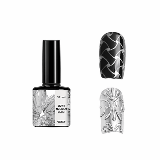 Esmalte metálico plateado espejo XEIJAYI