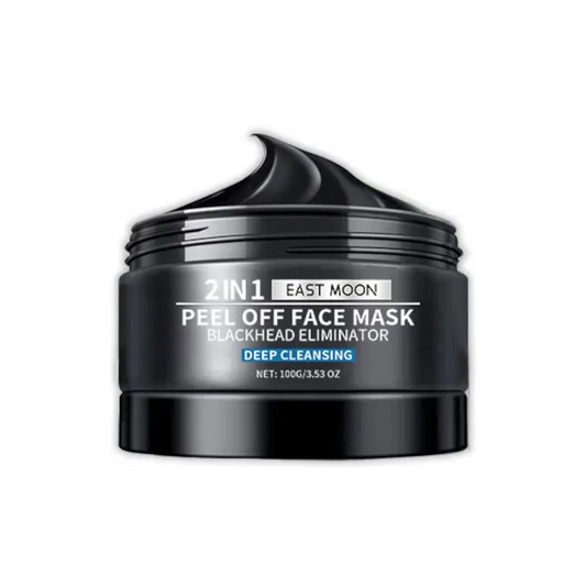 Charcoal mask, exfoliating and removing blackheads.