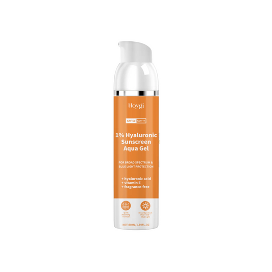 Protector solar en gel con ácido hialuróico al 1% SPF50+