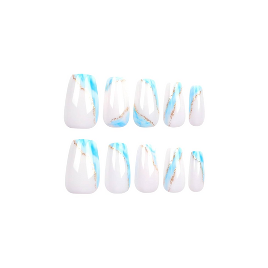 65 Sets de 24 Uñas Postizas Cortas