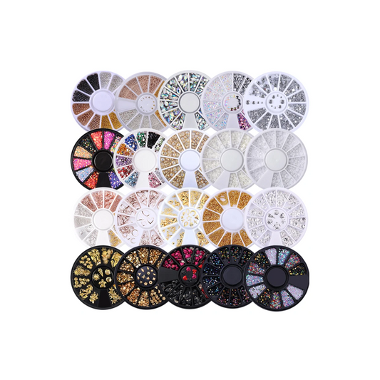 +50 Sets de Gemas de decoración para las uñas