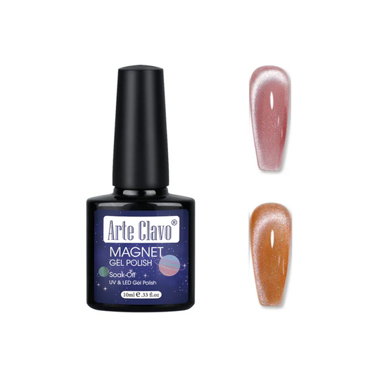 12 Metallic Cat's Eye Gel Polish Nail Art