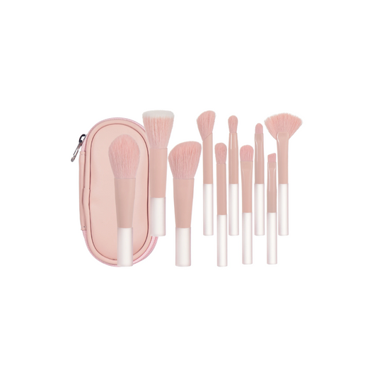 Set de 10 Mini Brochas de Maquillaje.