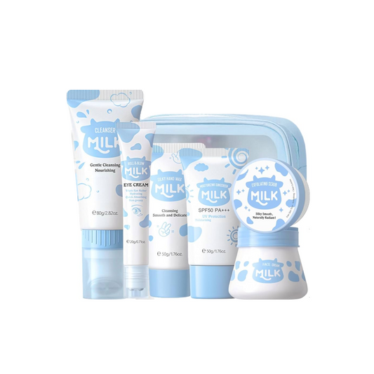 Set de cremas de leche para cuerpo y facial SP50+