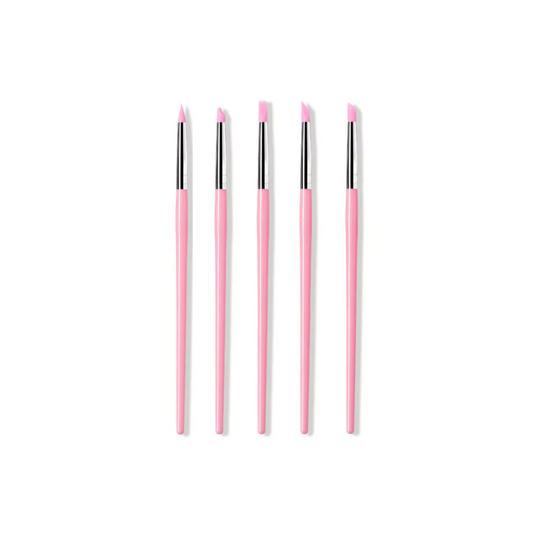 Juego de Pinceles de Silicona para Uñas.