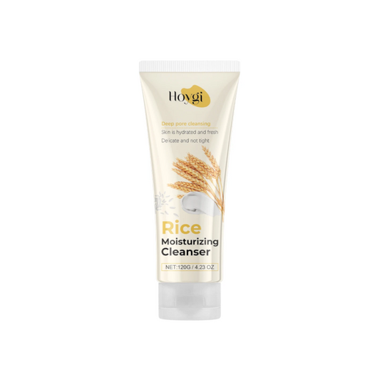 Limpiador facial de leche de arroz.
