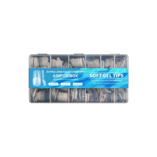 6 Sets de 600 Uñas Postizas Soft Gel