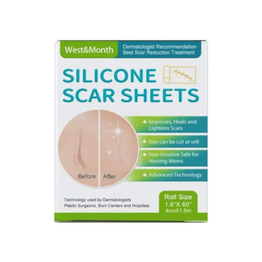Silicone strips to cover wounds and imperfections