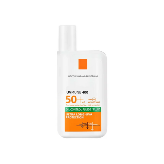 Crema de protección solar  SPF 50+ innovación UVMUNE400  y antioxidante.