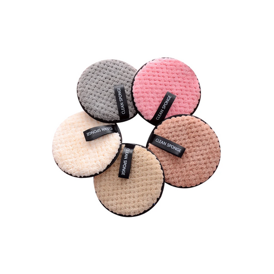 Reusable microfiber makeup remover pads