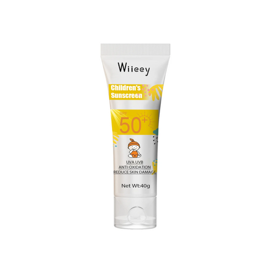 Protector Solar infantil Wiieey con Extractos de Plantas Naturales,  SPF50+