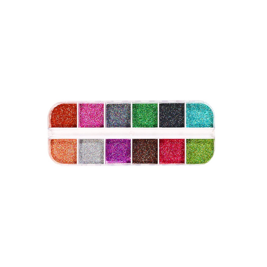 Set de Polvo Holográfico para Uñas