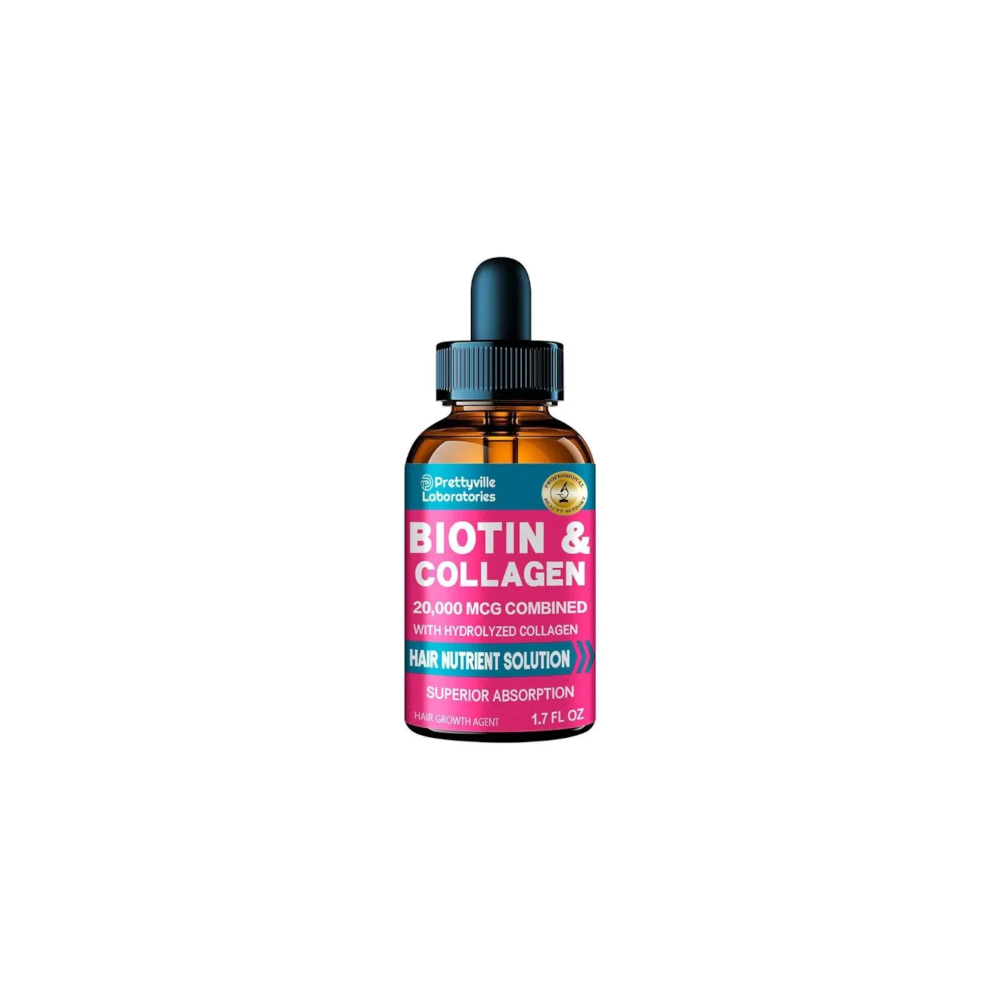 Biotina y colágeno en gotas para el cabello Prettyville