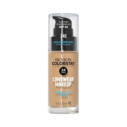 Revlon Colorstay - SPF 20 Foundation with Hyaluronic Acid, Natural Finish, 24H